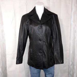 Wilson's black leather jacket size small